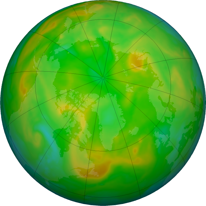 Arctic ozone map for 14 June 2017